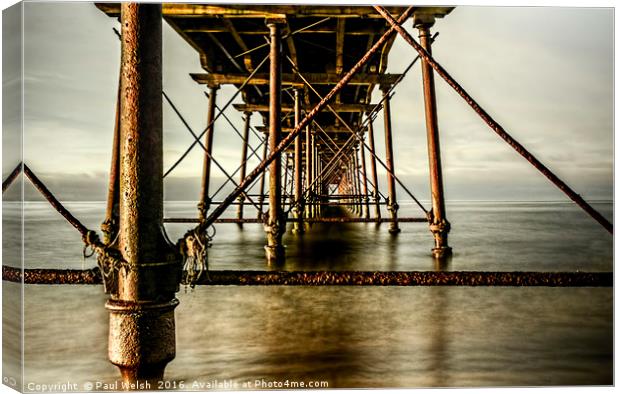 Saltburn Pier - the first and last on the NE coast Canvas Print by Paul Welsh
