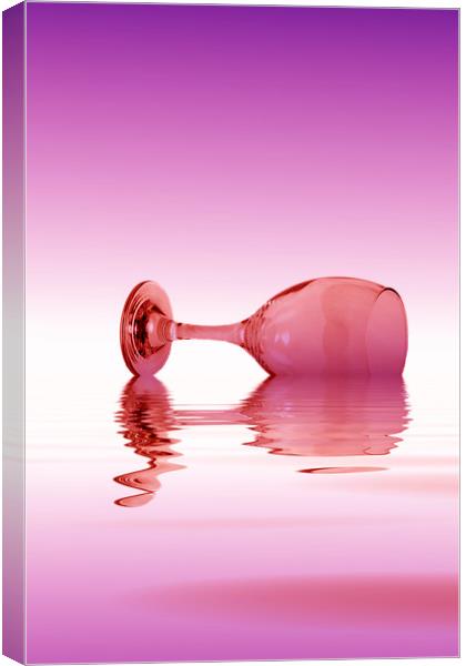 Pink Glass Canvas Print by David French