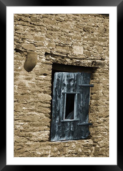Old barn window Framed Mounted Print by Alexia Miles