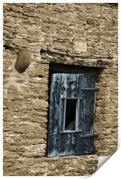 Old barn window Print by Alexia Miles