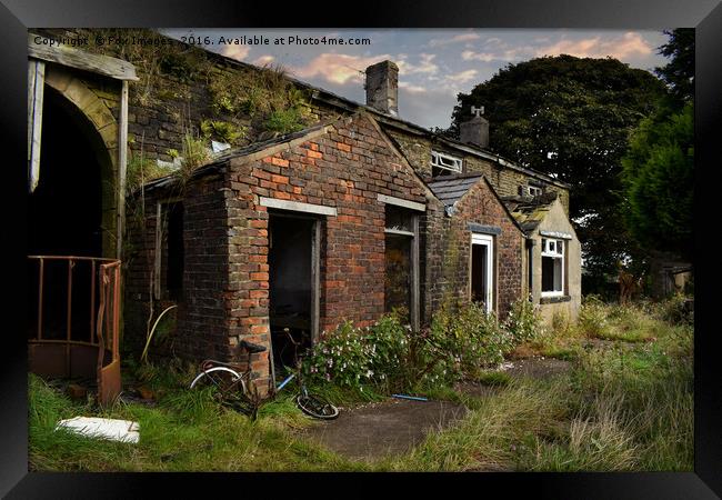 old ruins in the country Framed Print by Derrick Fox Lomax