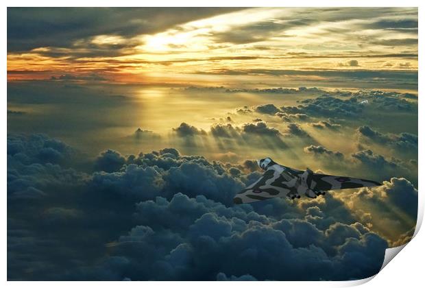 Vulcan Cloudscape Print by J Biggadike