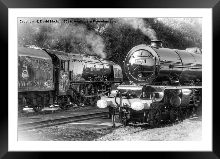 Stanier Pacifics at Swanwick Framed Mounted Print by David Birchall