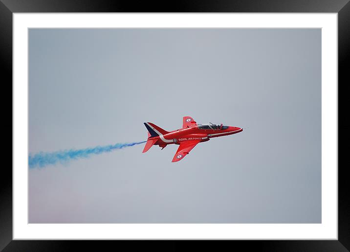 Red Arrow Framed Mounted Print by Dave Lloyd