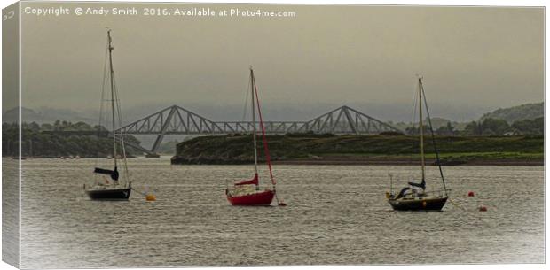 Connel Bridge           Canvas Print by Andy Smith