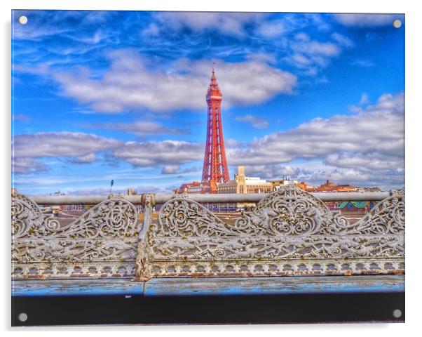 Blackpool. Acrylic by Victor Burnside