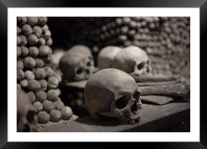 Skulls of Kutná Hora Framed Mounted Print by James Buckle