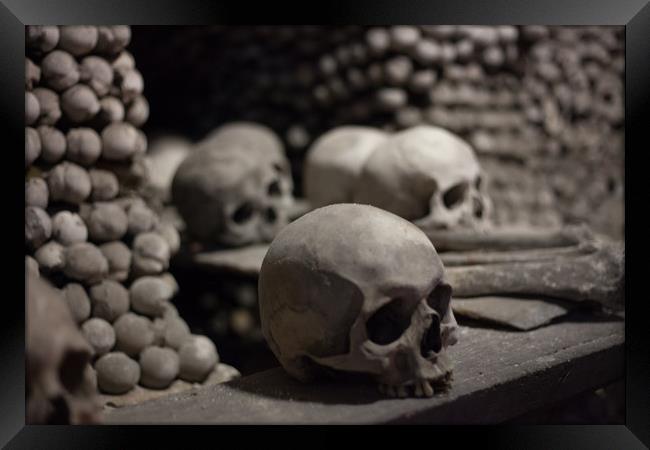 Skulls of Kutná Hora Framed Print by James Buckle