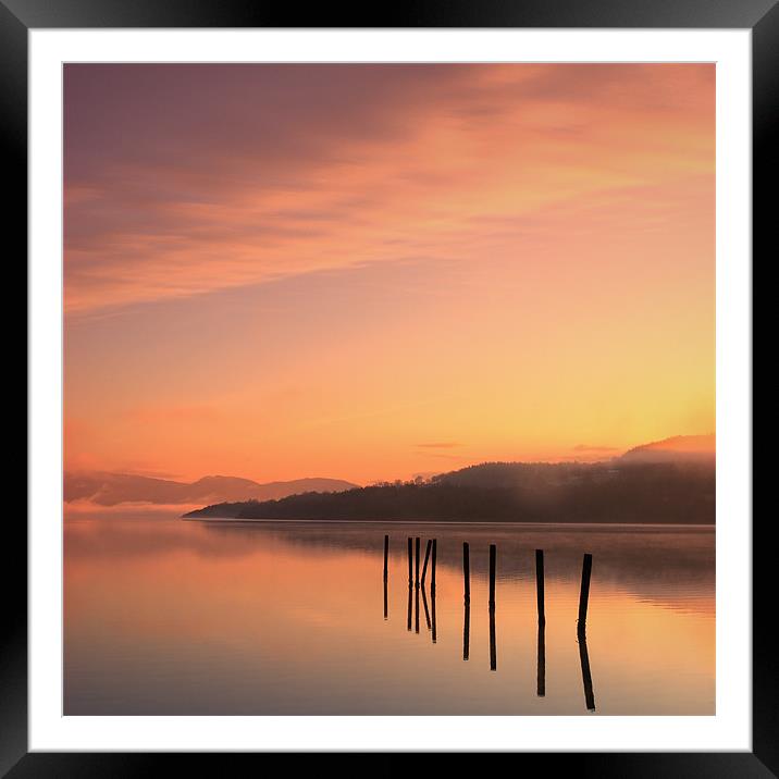 Loch Lomond from Duck Bay Framed Mounted Print by David Mould