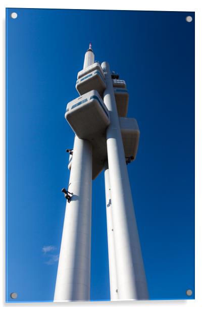 Žižkov Television Tower Acrylic by James Buckle