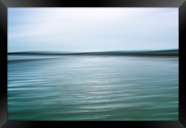 Abstract Bay Framed Print by Garry Quinn