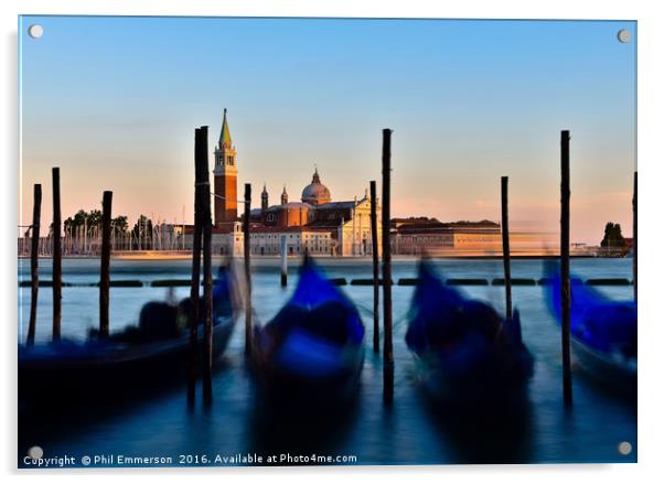 Venice Giorgio Island  Acrylic by Phil Emmerson