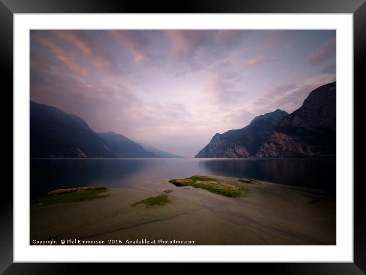 Lake Garda Sunrise Framed Mounted Print by Phil Emmerson