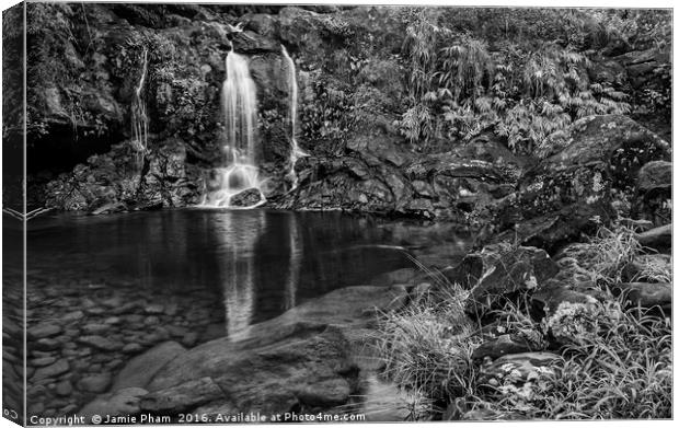 The beautiful and magical waterfalls in Maui Canvas Print by Jamie Pham