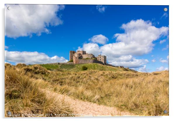Bamburgh Castle, Northumberland Acrylic by Colin Morgan