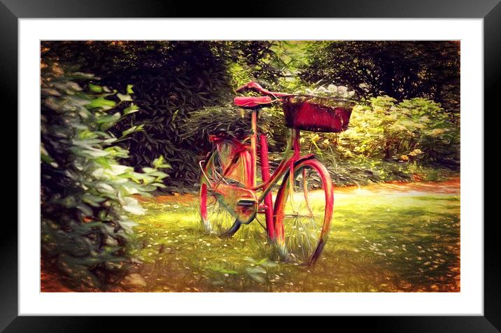 forgotten bicycle  Framed Mounted Print by Dagmar Giers