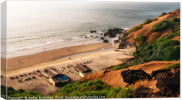 Chapora beach close to Vagator. North Goa, India Canvas Print by Andrei Bortnikau