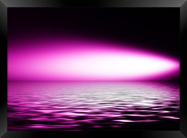 Artistic, reflection, purple Framed Print by Raymond Gilbert