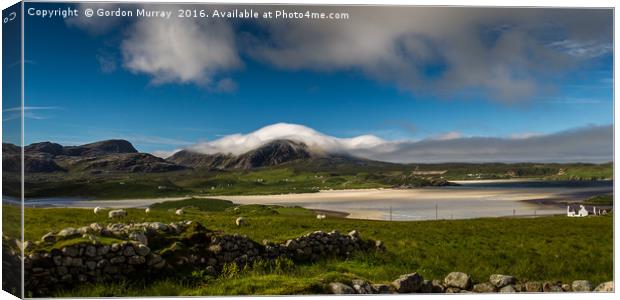 Uig Sands, Lewis, Outer Hebrides Canvas Print by Gordon Murray