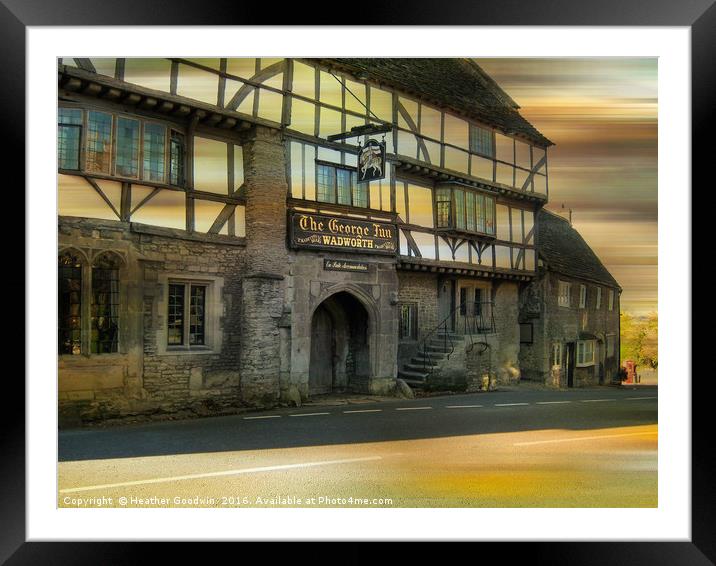 The George Inn. Framed Mounted Print by Heather Goodwin