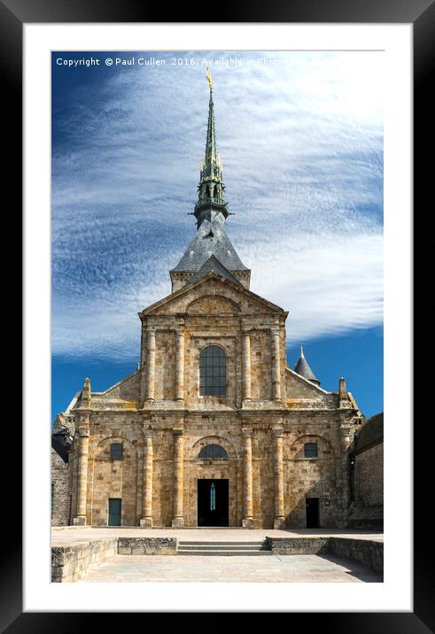 Le Mont Saint-Michel Church Framed Mounted Print by Paul Cullen