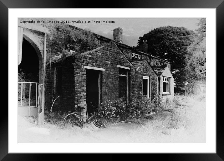 old ruins in the country Framed Mounted Print by Derrick Fox Lomax