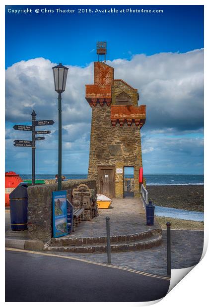 The Rhenish Tower at Lynmouth  Print by Chris Thaxter