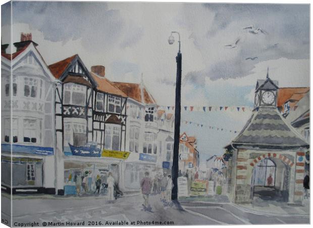 Sheringham High Street Canvas Print by Martin Howard