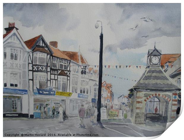 Sheringham High Street Print by Martin Howard