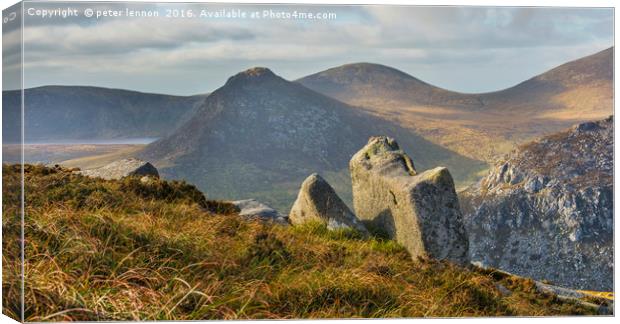 STANDING STONES Canvas Print by Peter Lennon