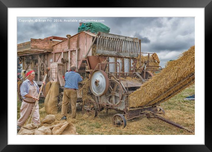Farming Yesteryear Framed Mounted Print by Brian Fry