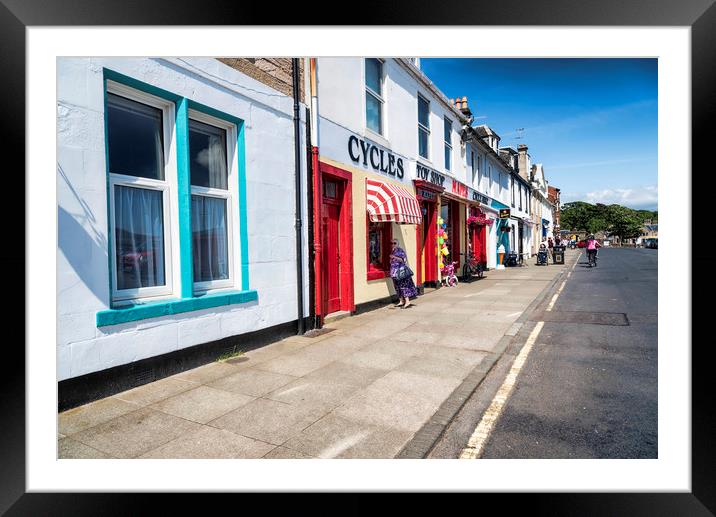 Millport Main Street Framed Mounted Print by Valerie Paterson