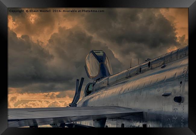 EE Lightning XR728 -  " At Days End " Framed Print by Shaun Westell