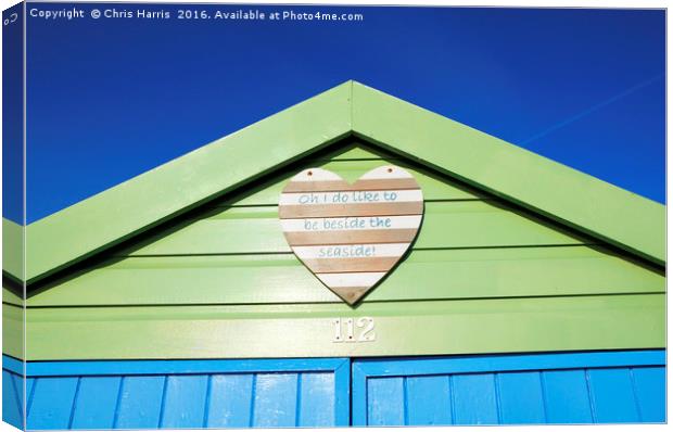 To be Beside the Seaside! Canvas Print by Chris Harris