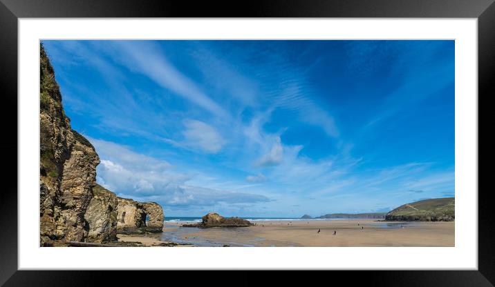 Perranporth Framed Mounted Print by David Wilkins