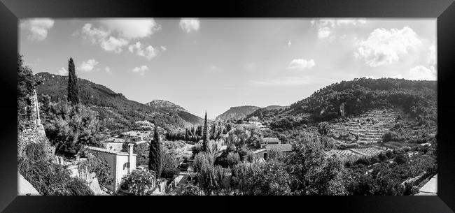 Panoramic View from the Monastery at Valldemossa  Framed Print by Naylor's Photography