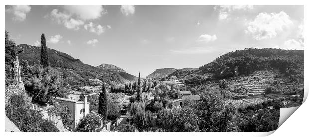 Panoramic View from the Monastery at Valldemossa  Print by Naylor's Photography