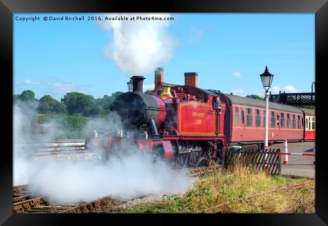 L150 departing from Swanwick Junction. Framed Print by David Birchall