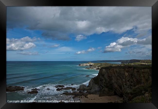 Land, Sky and Sea Coming Together Framed Print by Phil Dodds