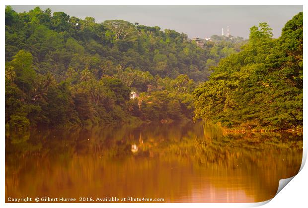 Captivating Kandy: Sri Lanka's Spice-Laden River Print by Gilbert Hurree