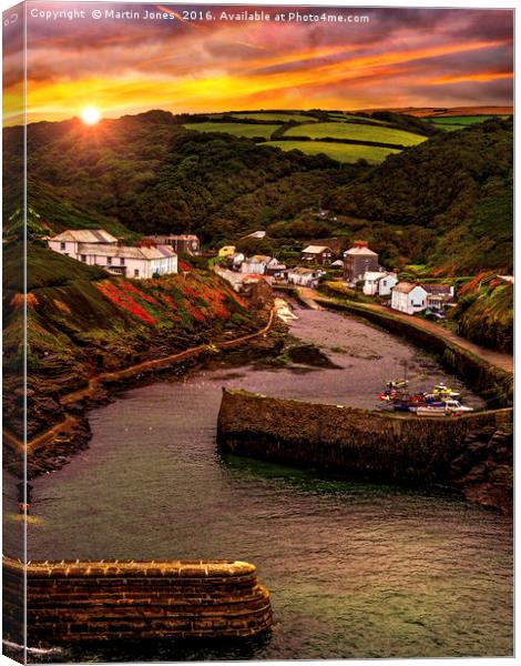 Dawn over Boscastle Canvas Print by K7 Photography