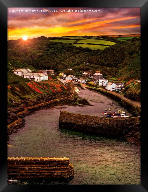 Dawn over Boscastle Framed Print by K7 Photography