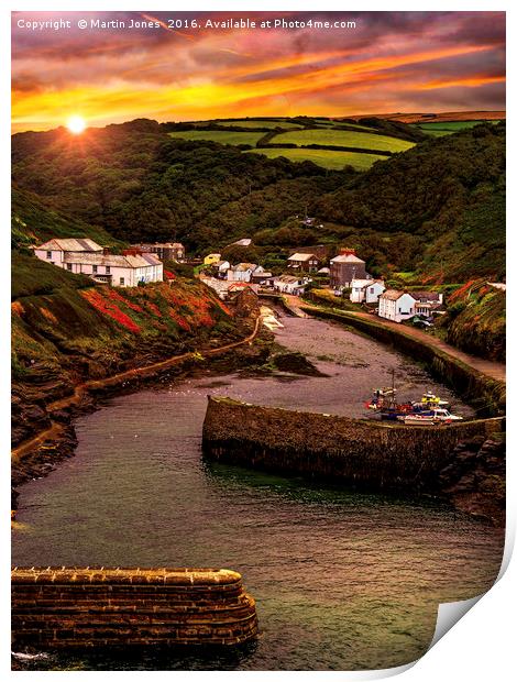Dawn over Boscastle Print by K7 Photography