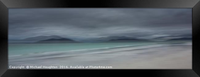 Pabbay & South Harris Abstract Framed Print by Michael Houghton