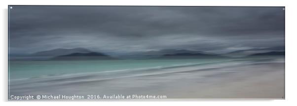 Pabbay & South Harris Abstract Acrylic by Michael Houghton