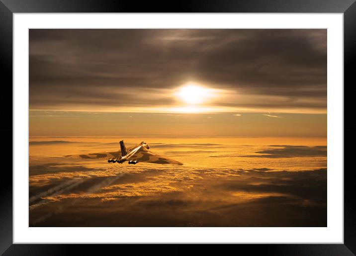 Another Vulcan Sunset Framed Mounted Print by J Biggadike