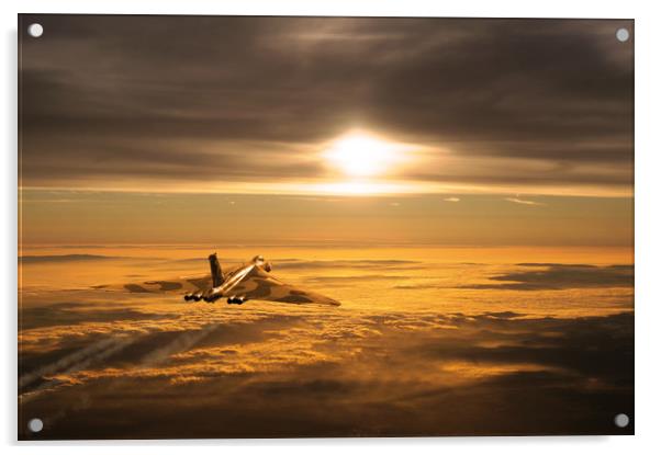 Another Vulcan Sunset Acrylic by J Biggadike