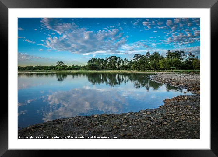 New Forest Reflection Framed Mounted Print by Paul Chambers