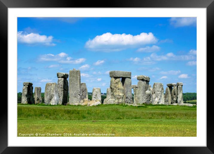 Beautiful Stonehenge Framed Mounted Print by Paul Chambers