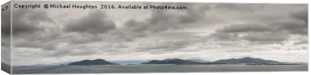 South Harris Panorama Canvas Print by Michael Houghton
